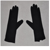 Masonic Knights Templar Black Cotton Gloves - Any Size
