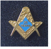 Masonic 25 Years a Mason Enamel Lapel Pin Badge.